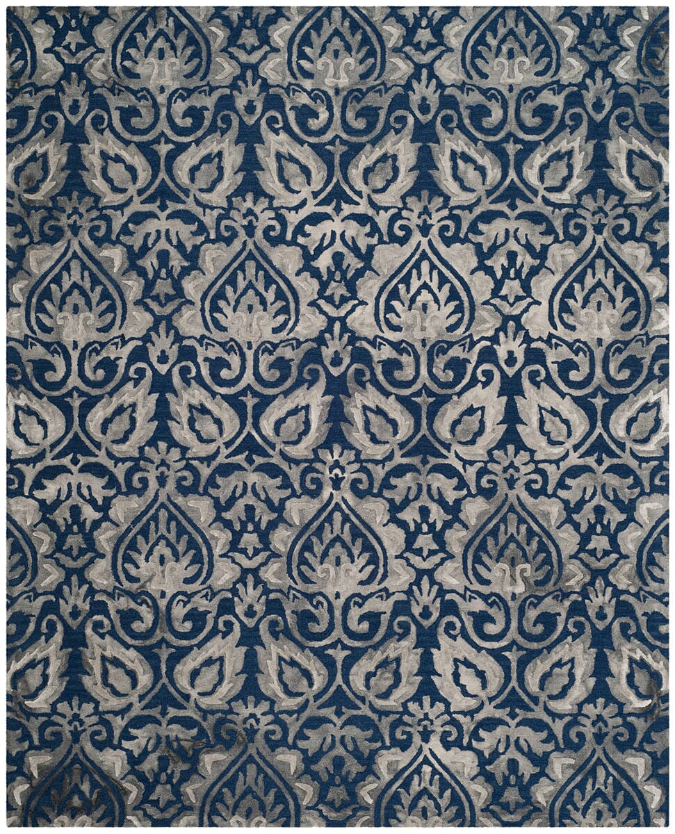 Safavieh Dip Dye Ddy511N Navy / Grey Rugs - Safavieh - ddy511n - 7r