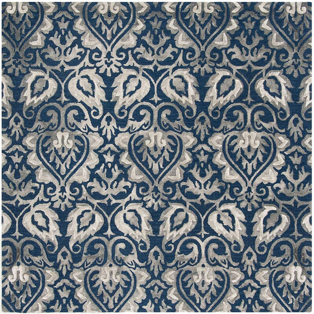 Safavieh Dip Dye Ddy511N Navy / Grey Rugs - Safavieh - ddy511n - 7sq