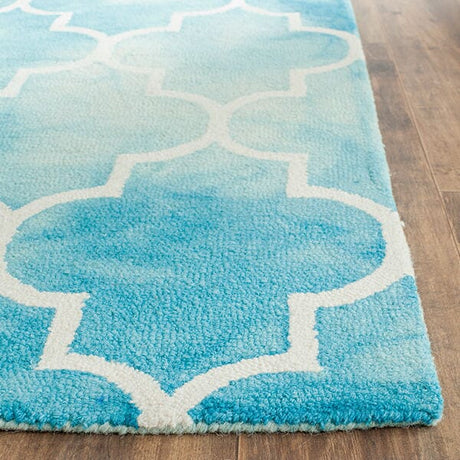 Safavieh Dip Dye Ddy535D Turquoise / Ivory Rugs - Safavieh - ddy535d - 2