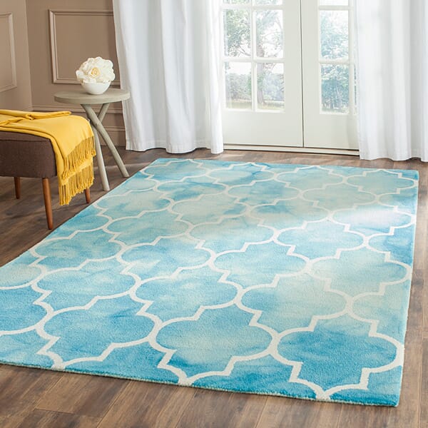 Safavieh Dip Dye Ddy535D Turquoise / Ivory Rugs - Safavieh - ddy535d - 2