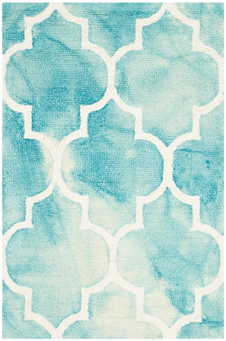 Safavieh Dip Dye Ddy535D Turquoise / Ivory Rugs - Safavieh - ddy535d - 7r