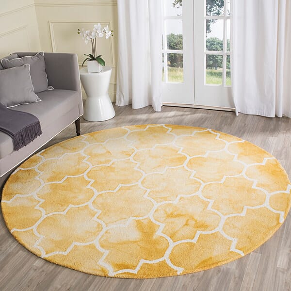 Safavieh Dip Dye Ddy535H Gold / Ivory Rugs - Safavieh - ddy535h - 7sq