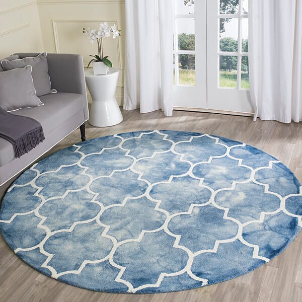 Safavieh Dip Dye Ddy535K Blue / Ivory Rugs - Safavieh - ddy535k - 7sq