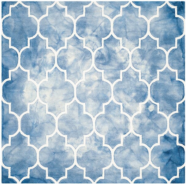 Safavieh Dip Dye Ddy535K Blue / Ivory Rugs - Safavieh - ddy535k - 7sq