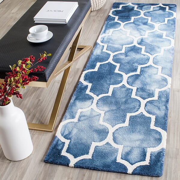 Safavieh Dip Dye Ddy535N Navy / Ivory Rugs - Safavieh - ddy535n - 7sq