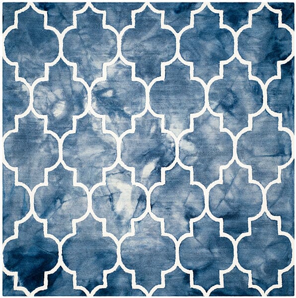 Safavieh Dip Dye Ddy535N Navy / Ivory Rugs - Safavieh - ddy535n - 7sq