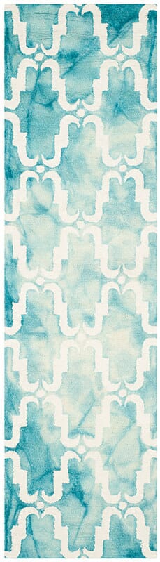 Safavieh Dip Dye Ddy536D Turquoise / Ivory Rugs - Safavieh - ddy536d - 24