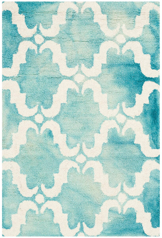 Safavieh Dip Dye Ddy536D Turquoise / Ivory Rugs - Safavieh - ddy536d - 7r