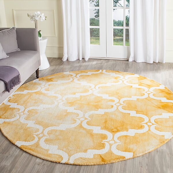 Safavieh Dip Dye Ddy536H Gold / Ivory Rugs - Safavieh - ddy536h - 7sq