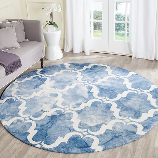 Safavieh Dip Dye Ddy536K Blue / Ivory Rugs - Safavieh - ddy536k - 7sq