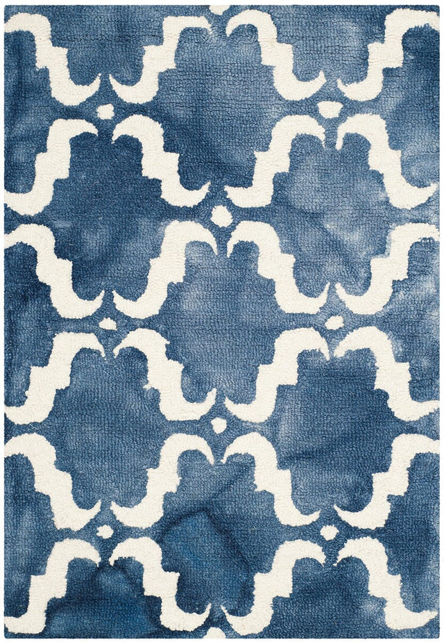 Safavieh Dip Dye Ddy536N Navy / Ivory Rugs - Safavieh - ddy536n - 7r