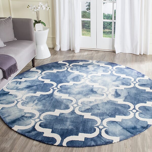 Safavieh Dip Dye Ddy536N Navy / Ivory Rugs - Safavieh - ddy536n - 7sq