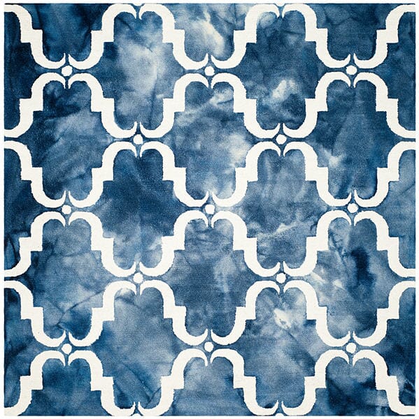 Safavieh Dip Dye Ddy536N Navy / Ivory Rugs - Safavieh - ddy536n - 7sq