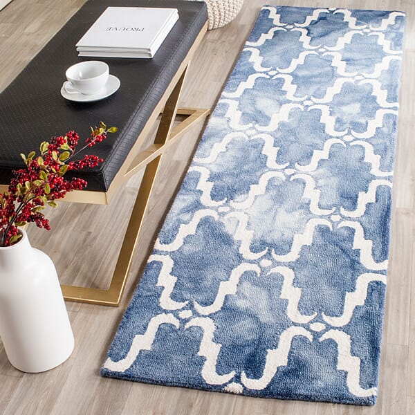 Safavieh Dip Dye Ddy536N Navy / Ivory Rugs - Safavieh - ddy536n - 7sq