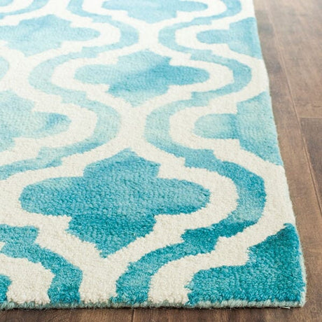 Safavieh Dip Dye Ddy537D Turquoise / Ivory Rugs - Safavieh - ddy537d - 2