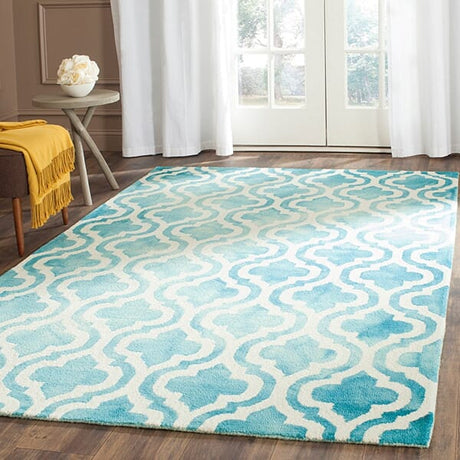 Safavieh Dip Dye Ddy537D Turquoise / Ivory Rugs - Safavieh - ddy537d - 2