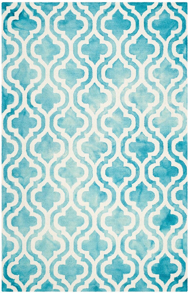 Safavieh Dip Dye Ddy537D Turquoise / Ivory Rugs - Safavieh - ddy537d - 2