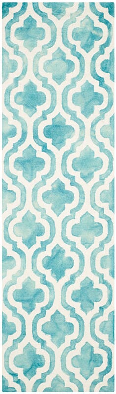 Safavieh Dip Dye Ddy537D Turquoise / Ivory Rugs - Safavieh - ddy537d - 210