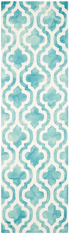 Safavieh Dip Dye Ddy537D Turquoise / Ivory Rugs - Safavieh - ddy537d - 24