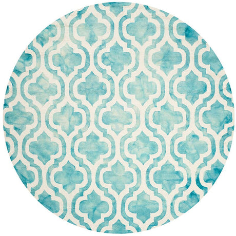 Safavieh Dip Dye Ddy537D Turquoise / Ivory Rugs - Safavieh - ddy537d - 5r