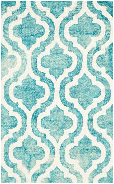 Safavieh Dip Dye Ddy537D Turquoise / Ivory Rugs - Safavieh - ddy537d - 7r