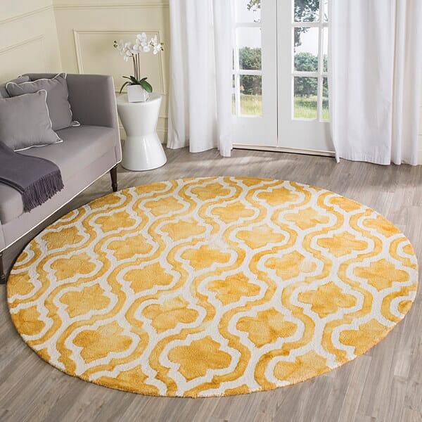 Safavieh Dip Dye Ddy537H Gold / Ivory Rugs - Safavieh - ddy537h - 7sq