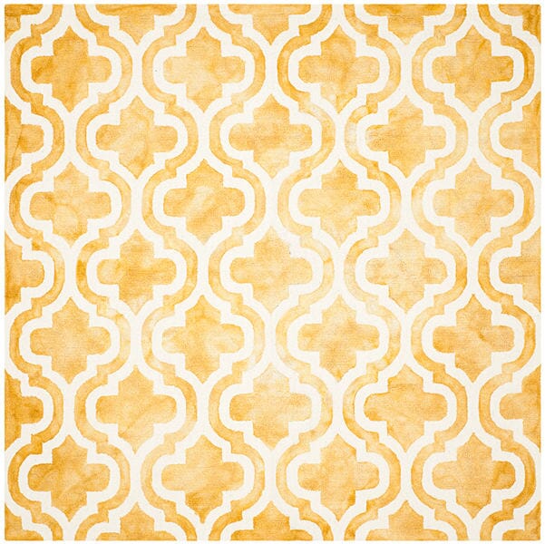 Safavieh Dip Dye Ddy537H Gold / Ivory Rugs - Safavieh - ddy537h - 7sq