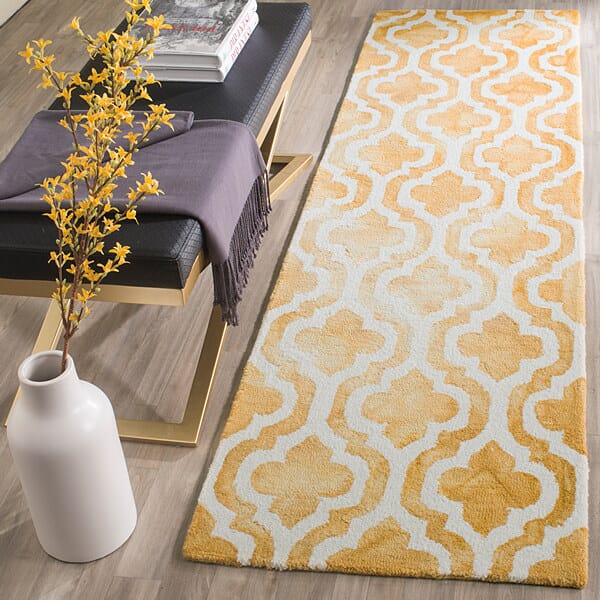 Safavieh Dip Dye Ddy537H Gold / Ivory Rugs - Safavieh - ddy537h - 7sq