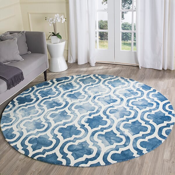 Safavieh Dip Dye Ddy537K Blue / Ivory Rugs - Safavieh - ddy537k - 7sq