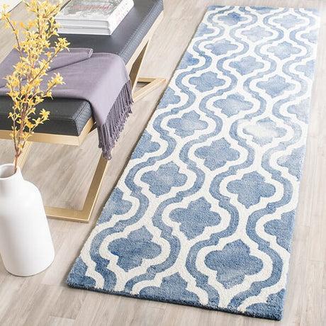 Safavieh Dip Dye Ddy537K Blue / Ivory Rugs - Safavieh - ddy537k - 7sq