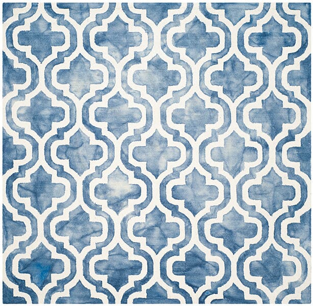 Safavieh Dip Dye Ddy537K Blue / Ivory Rugs - Safavieh - ddy537k - 7sq