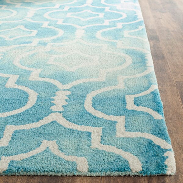 Safavieh Dip Dye Ddy538D Turquoise / Ivory Rugs - Safavieh - ddy538d - 2