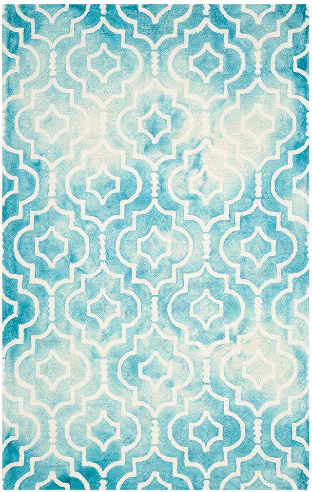 Safavieh Dip Dye Ddy538D Turquoise / Ivory Rugs - Safavieh - ddy538d - 2