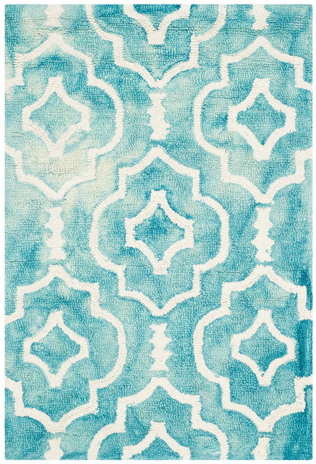 Safavieh Dip Dye Ddy538D Turquoise / Ivory Rugs - Safavieh - ddy538d - 7r