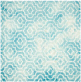 Safavieh Dip Dye Ddy538D Turquoise / Ivory Rugs - Safavieh - ddy538d - 7sq