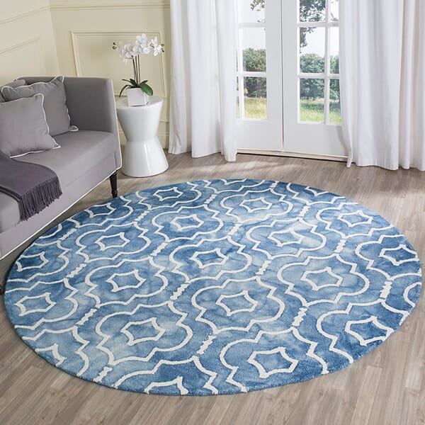 Safavieh Dip Dye Ddy538K Blue / Ivory Rugs - Safavieh - ddy538k - 7sq