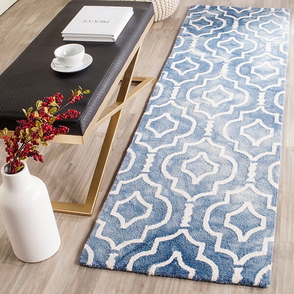 Safavieh Dip Dye Ddy538K Blue / Ivory Rugs - Safavieh - ddy538k - 7sq