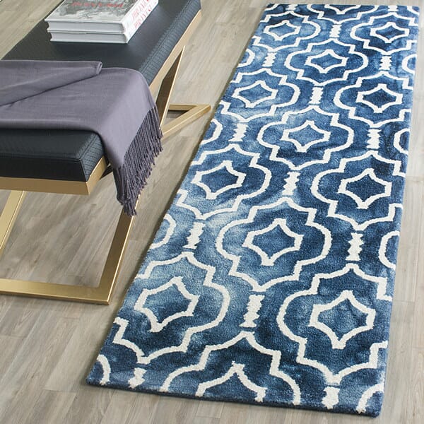 Safavieh Dip Dye Ddy538N Navy / Ivory Rugs - Safavieh - ddy538n - 7sq