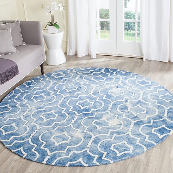 Safavieh Dip Dye Ddy538N Navy / Ivory Rugs - Safavieh - ddy538n - 7sq