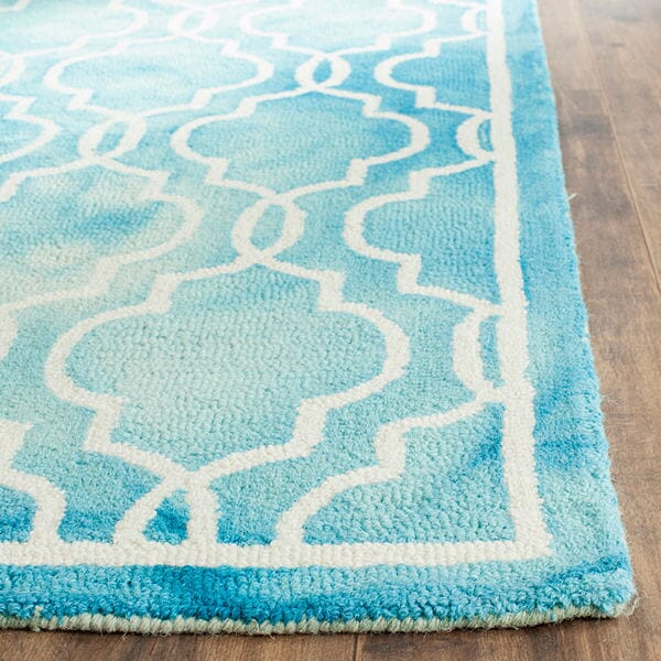 Safavieh Dip Dye Ddy539D Turquoise / Ivory Rugs - Safavieh - ddy539d - 2