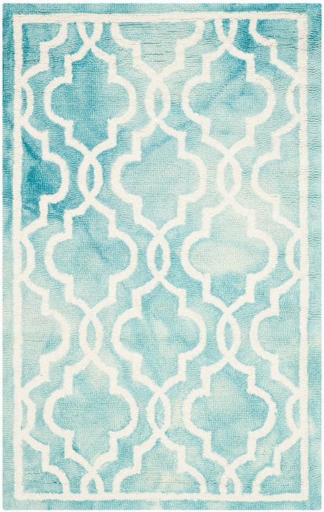 Safavieh Dip Dye Ddy539D Turquoise / Ivory Rugs - Safavieh - ddy539d - 7r