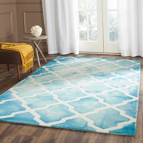 Safavieh Dip Dye Ddy540D Turquoise / Ivory Rugs - Safavieh - ddy540d - 2