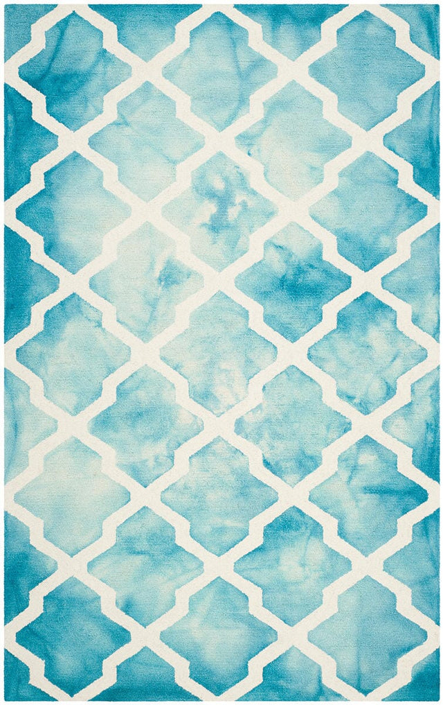 Safavieh Dip Dye Ddy540D Turquoise / Ivory Rugs - Safavieh - ddy540d - 2