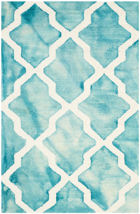 Safavieh Dip Dye Ddy540D Turquoise / Ivory Rugs - Safavieh - ddy540d - 7r