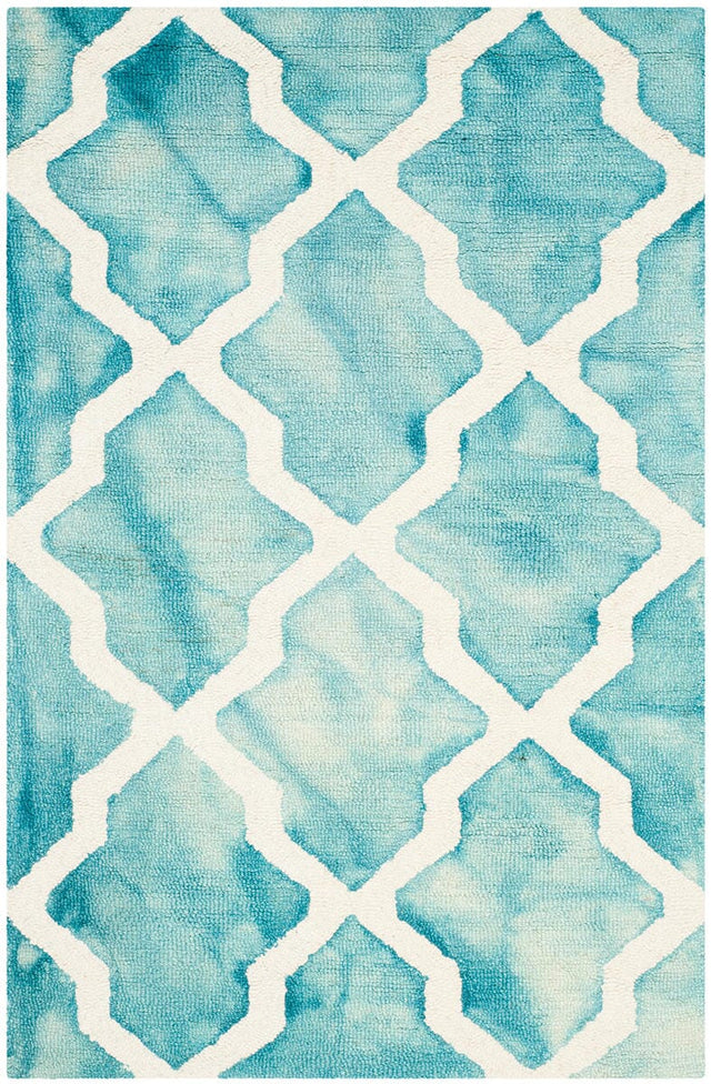 Safavieh Dip Dye Ddy540D Turquoise / Ivory Rugs - Safavieh - ddy540d - 7r