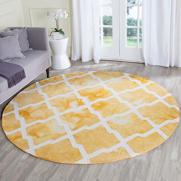 Safavieh Dip Dye Ddy540H Gold / Ivory Rugs - Safavieh - ddy540h - 7sq