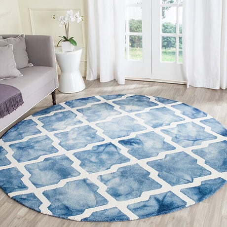 Safavieh Dip Dye Ddy540K Blue / Ivory Rugs - Safavieh - ddy540k - 7sq