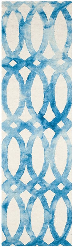 Safavieh Dip Dye Ddy675A Ivory / Blue Rugs - Safavieh - ddy675a - 26