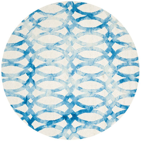 Safavieh Dip Dye Ddy675A Ivory / Blue Rugs - Safavieh - ddy675a - 5r