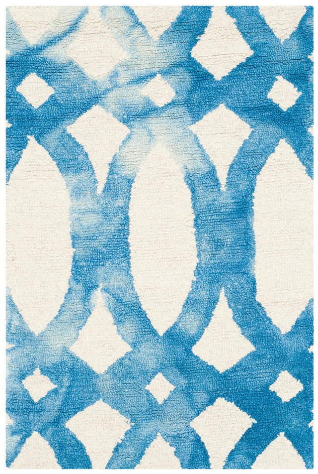 Safavieh Dip Dye Ddy675A Ivory / Blue Rugs - Safavieh - ddy675a - 5r